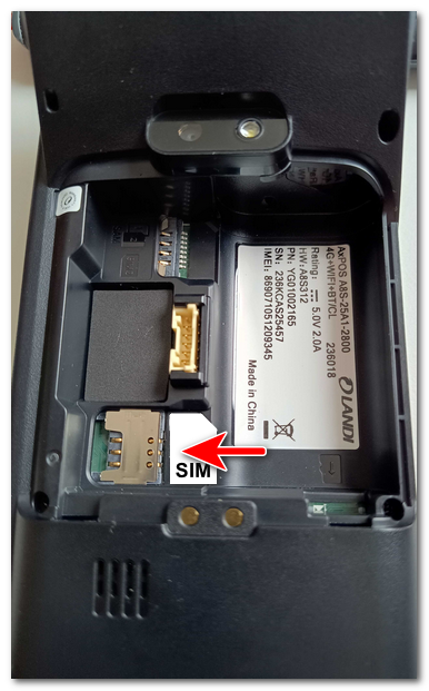 Vložení SIM karty do zařízení A8S